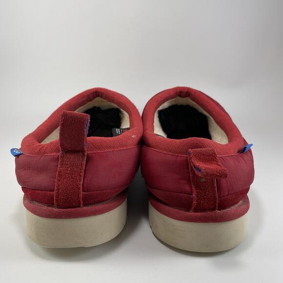 UGG Tasman LTA Puffer Sheepskin Slippers Thinsulate 1127735 Red Mens Size 11 - Picture 4 of 9